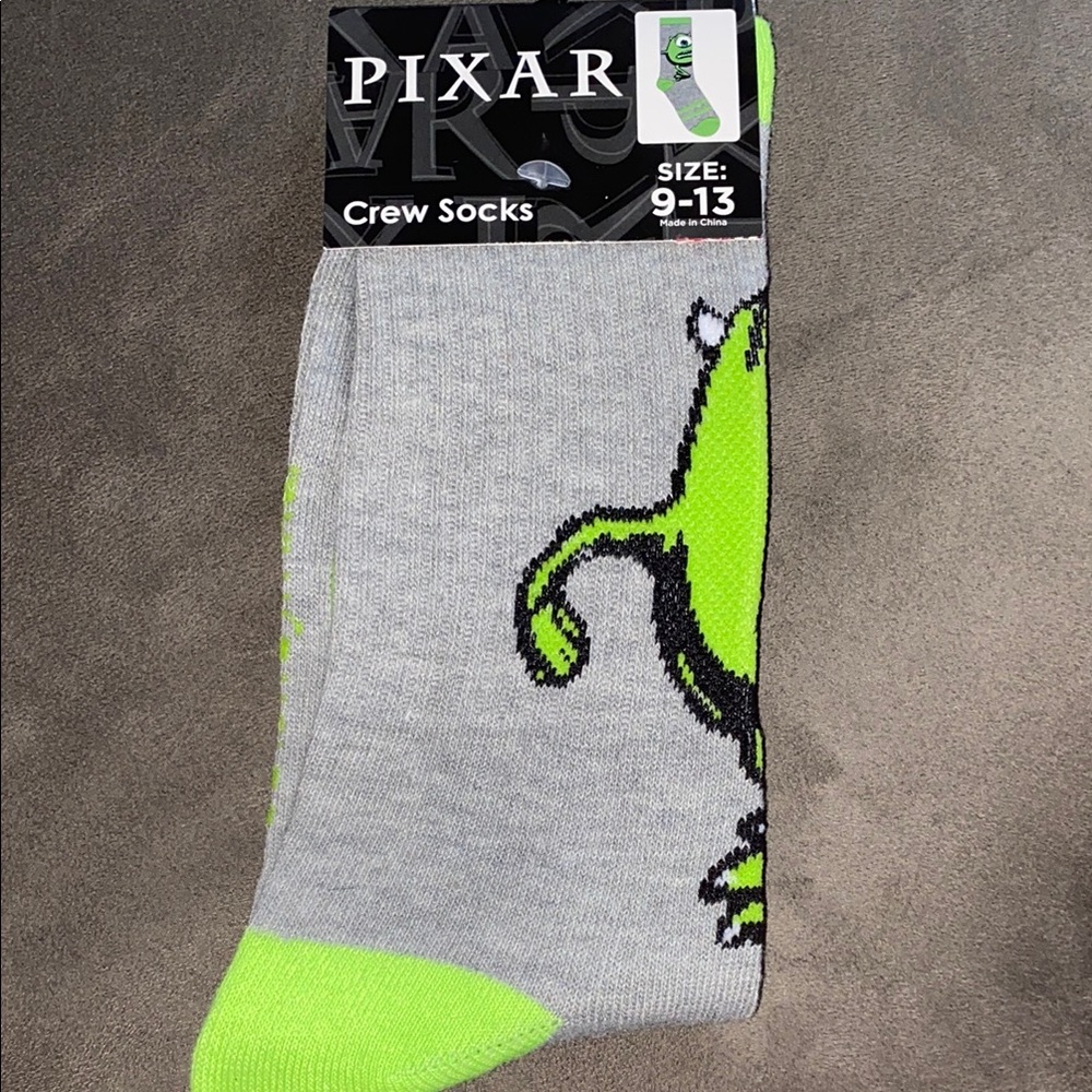 3/$18 bundle Disney Pixar Mike monsters inc Crew Socks